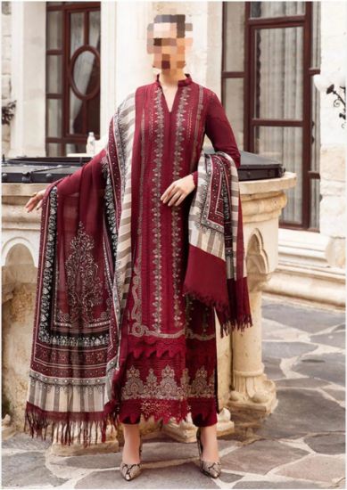 Picture of HEAVY EMBROIDERY FRONT WITH THREAD WORK & CHIKEN KARI WORK
